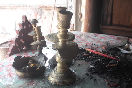 Hoả hoạn tại đền Nhạn Tháp, nhiều hiện vật quý bị thiêu rụi 